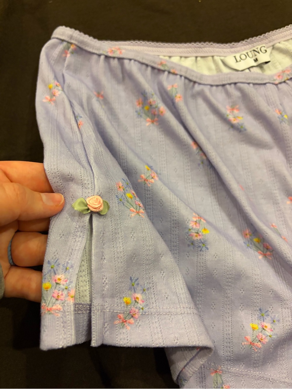 Lounge Lavender Floral Shorts